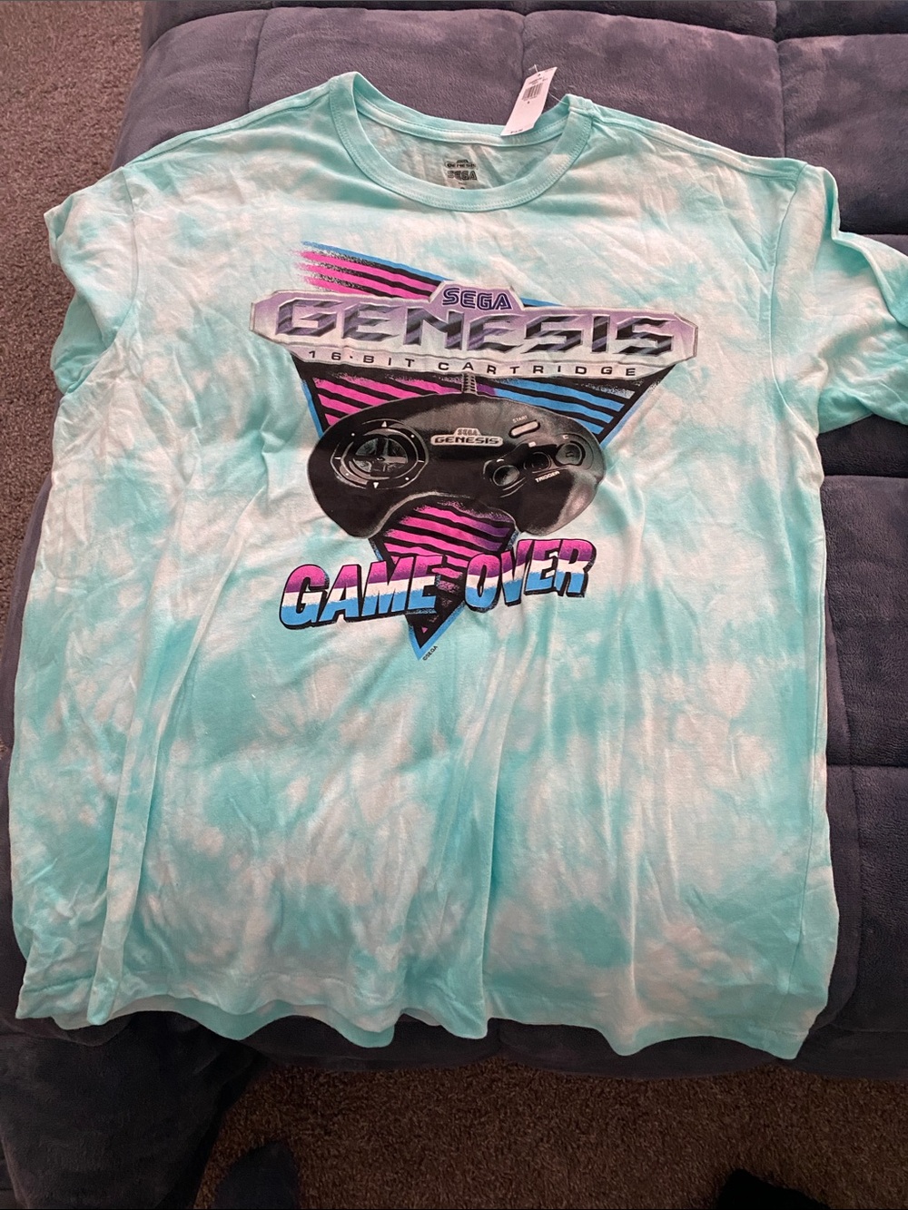 Genesis 'Game Over' Short Sleeve Tee - Mint Tie-Dye
